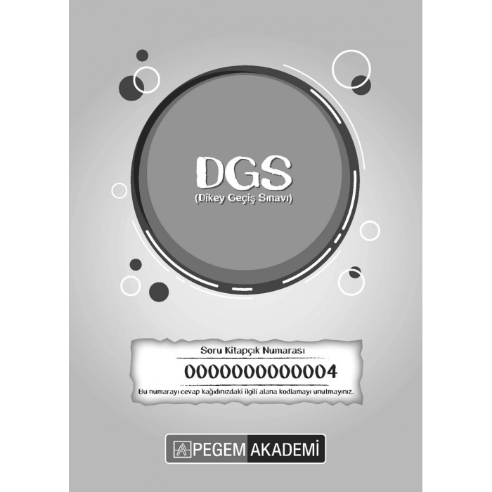 2025 TG4 DGS Deneme Sınavı