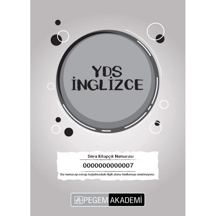 2025 TG7 YDS İngilizce Deneme Sınavı