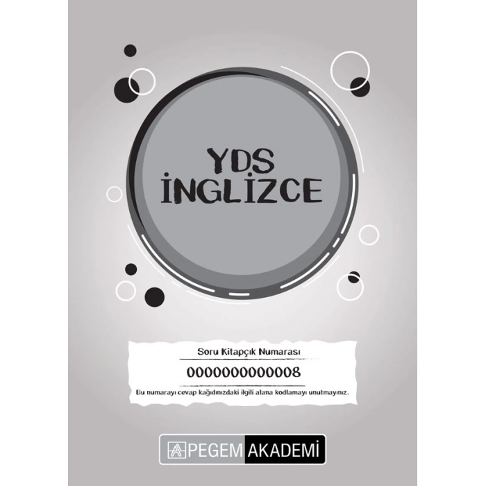 2025 TG8 YDS İngilizce Deneme Sınavı