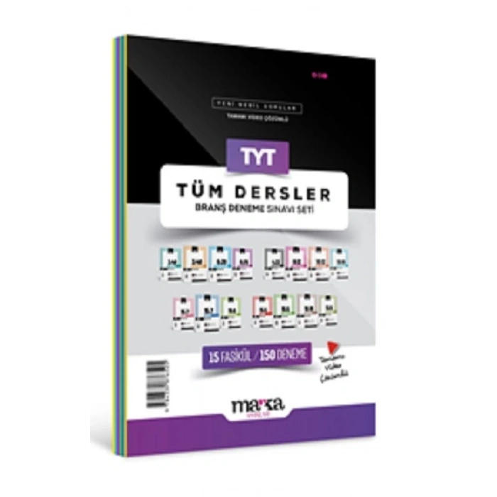 2025 TYT Tüm Dersler Branş Deneme Sınavı Seti 15 Fasikül 150 Deneme