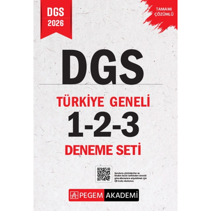 2026 Dgs Tamamı Çözümlü Türkiye Geneli 1-2-3 (3lü Deneme Seti)