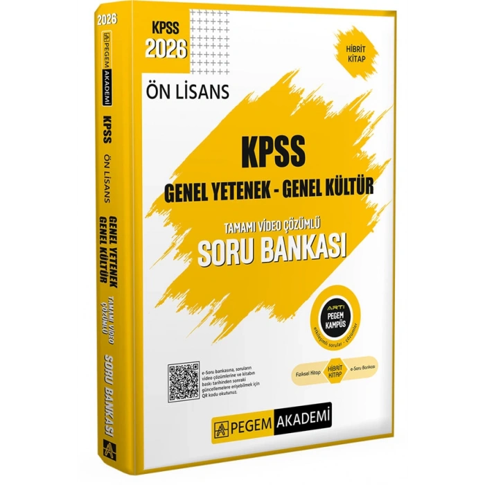 2026 KPSS Ön Lisans Soru Bankası Genel Yetenek Genel Kültür Tamamı Video Çözümlü