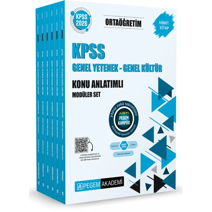 2026 KPSS Ortaöğretim Genel Yetenek Genel Kültür Konu Anlatımlı Modüler Set (6 Kitap)