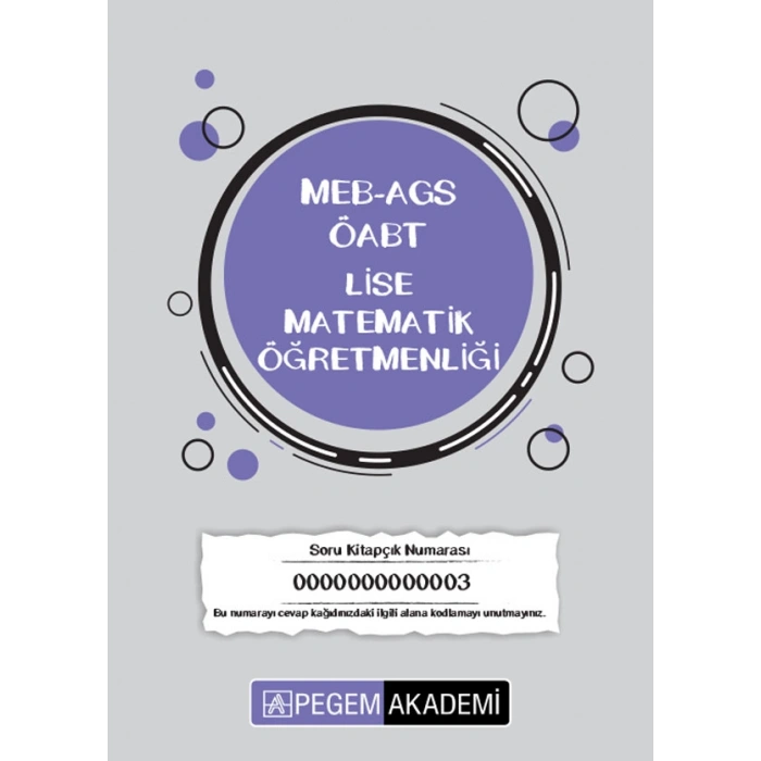 2026 TG-3 ÖABT Lise Matematik Öğretmenliği Deneme Sınavı