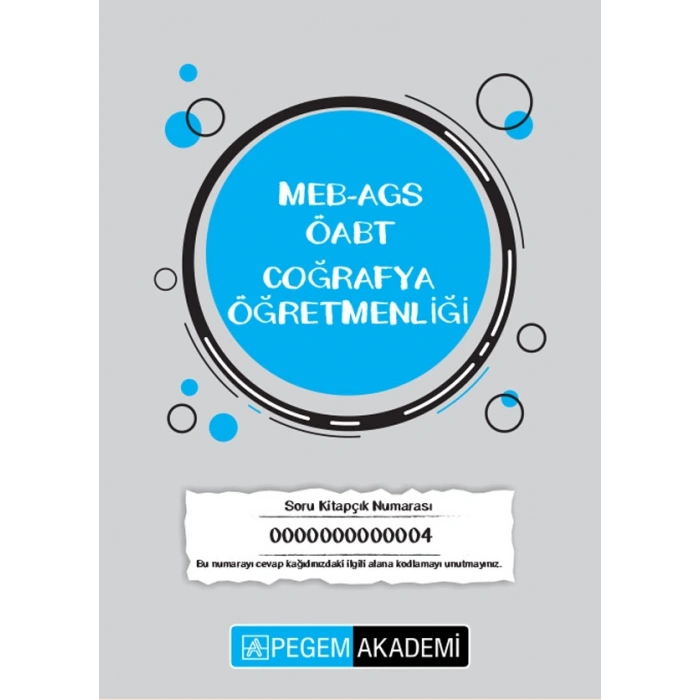 2026 TG-4 ÖABT Coğrafya Öğretmenliği Deneme Sınavı