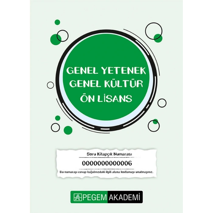 2026 TG-6 KPSS ÖN LİSANS Deneme Sınavı