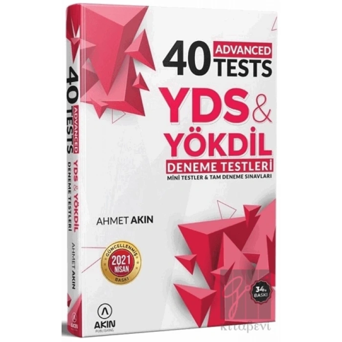 40 Advanced Tests YDS ve Yökdil Deneme Testleri