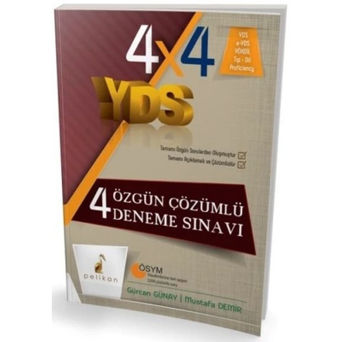 4x4 YDS 4 Özgün Çözümlü Deneme Sınavı