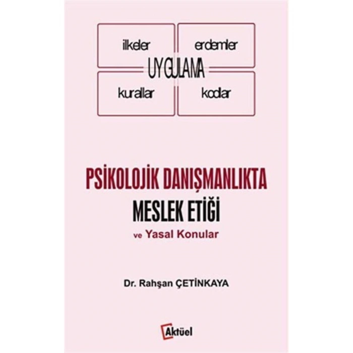 Psikolojik Danışmanlıkta Meslek Etiği & Yasal Konular