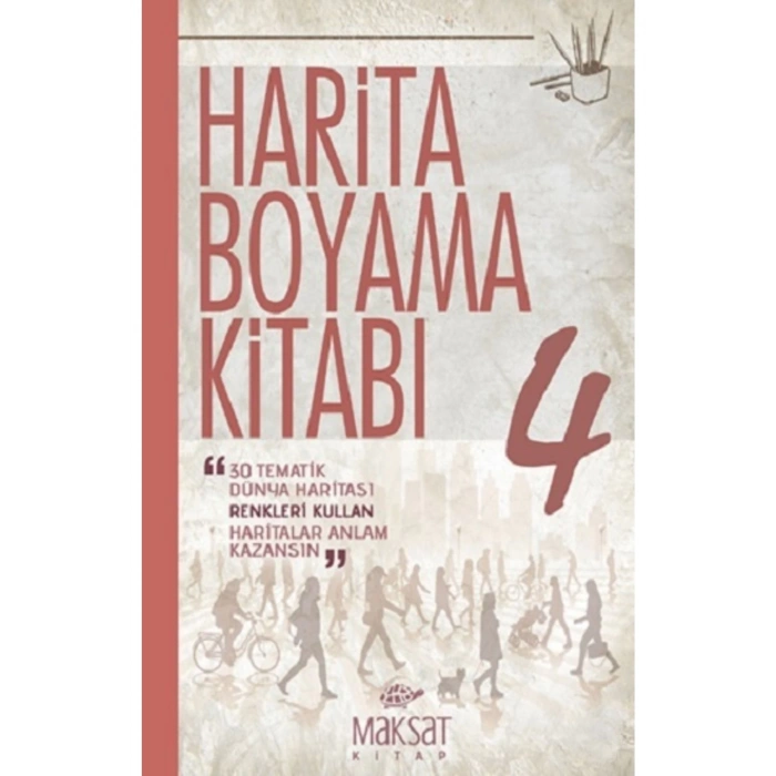 Harita Boyama Kitabı - Dünya 4 - - Veli Kural Kitabı