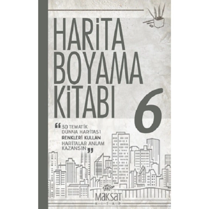 Harita Boyama Kitabı - Dünya 6 - - Veli Kural Kitabı
