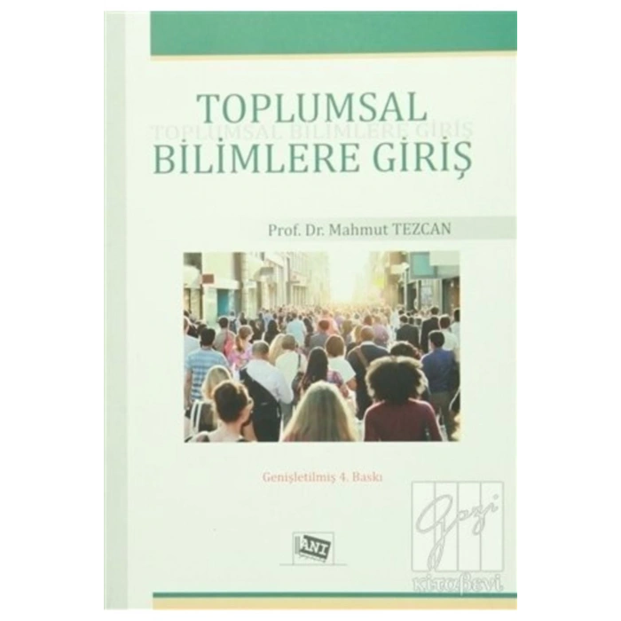 Toplumsal Bilimlere Giriş-mahmut Tezcan