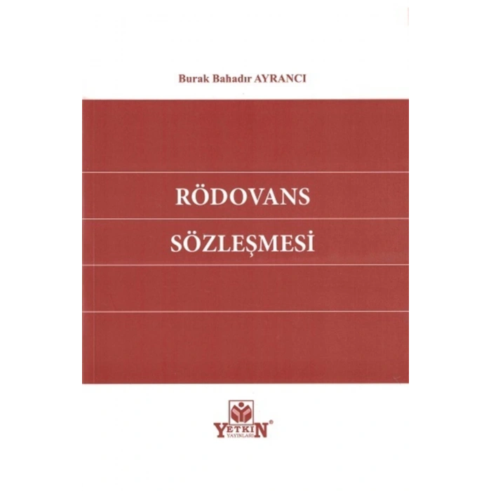 Rödovans Sözleşmesi-burak Bahadır Ayrancı