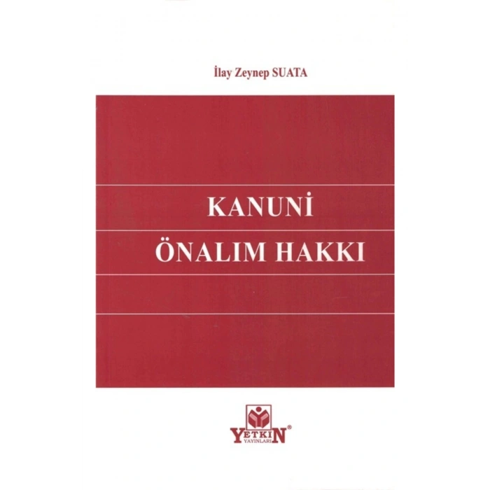 Kanuni Önalım Hakkı-ilay Zeynep Suata