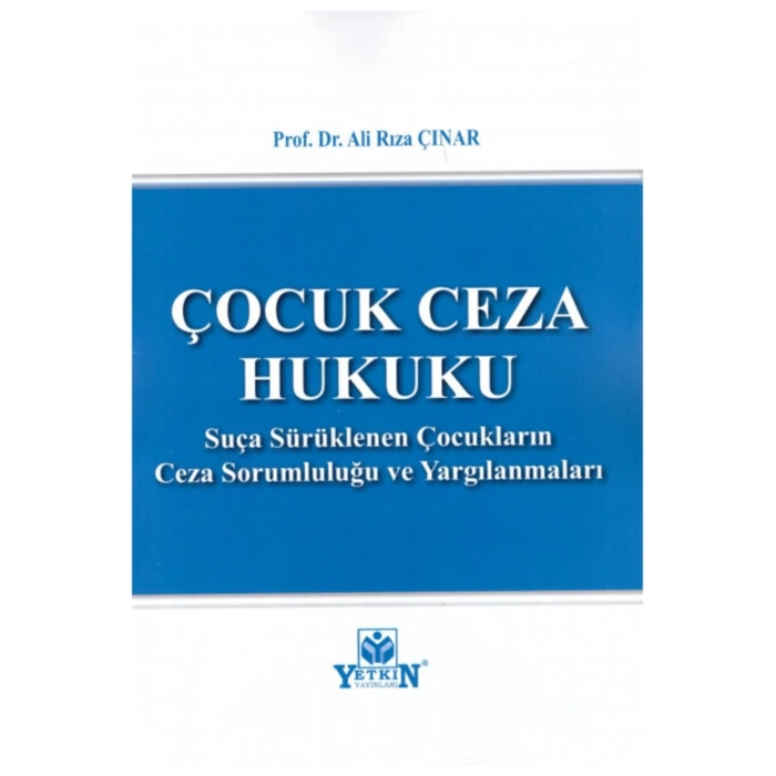 Çocuk Ceza Hukuku-ali Rıza Çınar