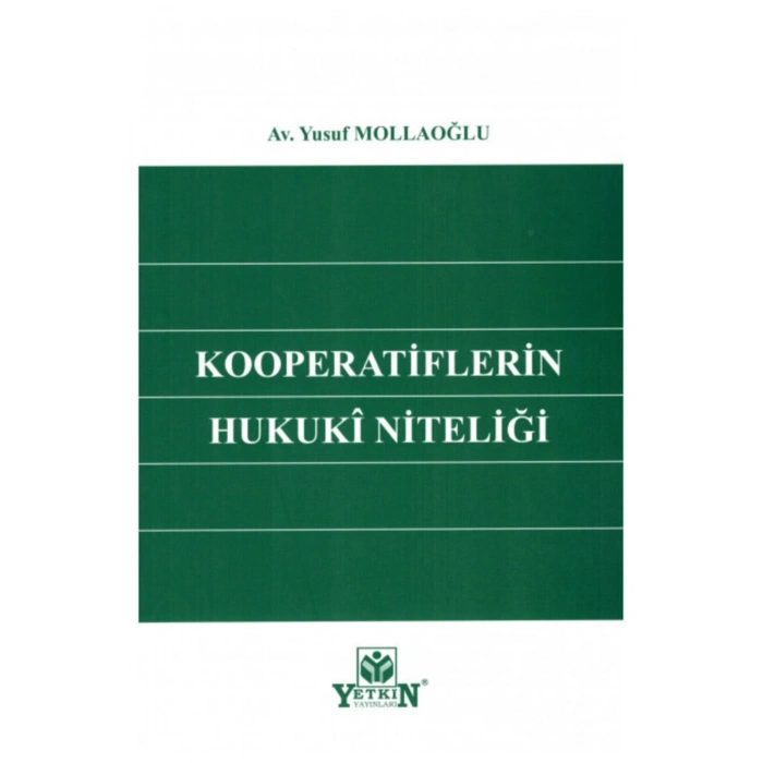 Kooperatiflerin Hukuki Niteliği-yusuf Mollaoğlu
