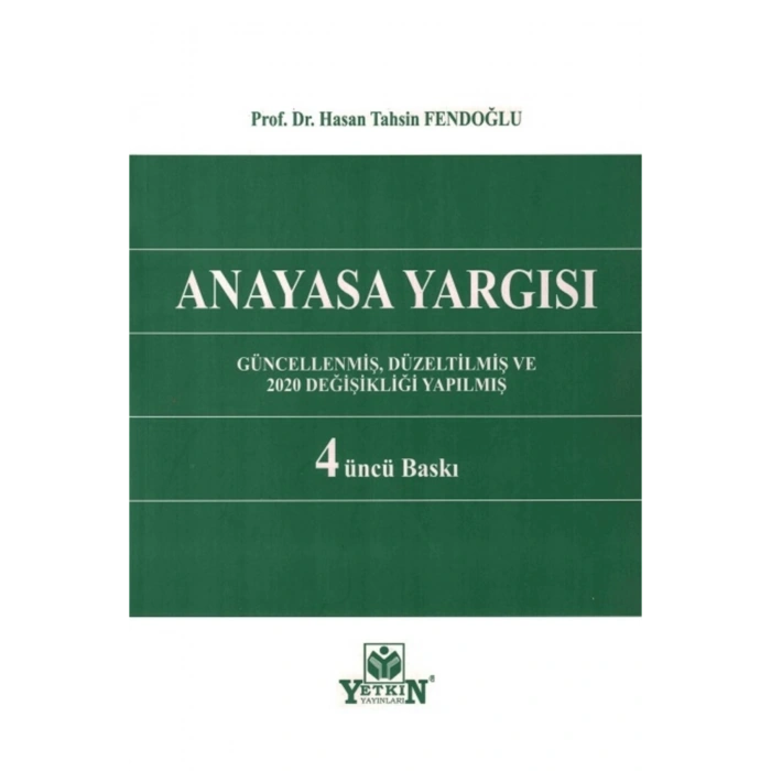 Anayasa Yargısı-hasan Tahsin Fendoğlu