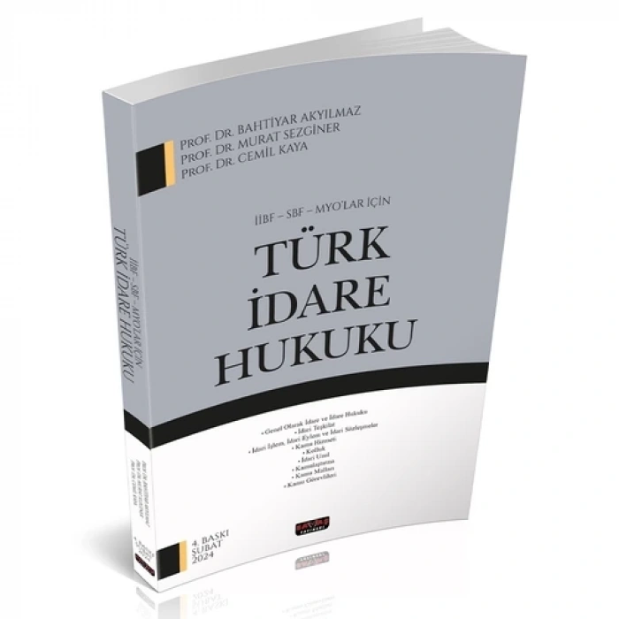 İİBF, SBF, MYO Türk İdare Hukuku