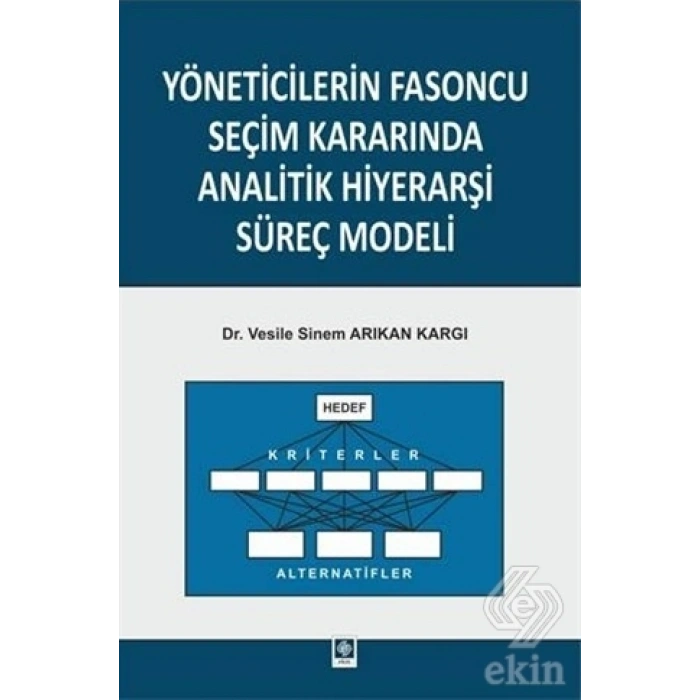 Yöneticilerin Fasoncu Seçim Kararında Analitik Hiyerarşi Süreç Modeli Vesile Sinem Arıkan Kargı