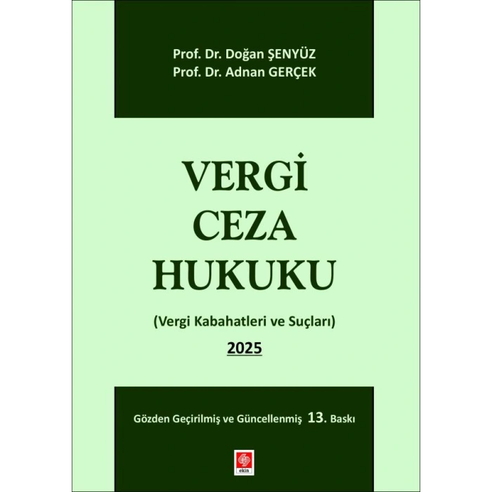 Vergi Ceza Hukuku Doğan Şenyüz