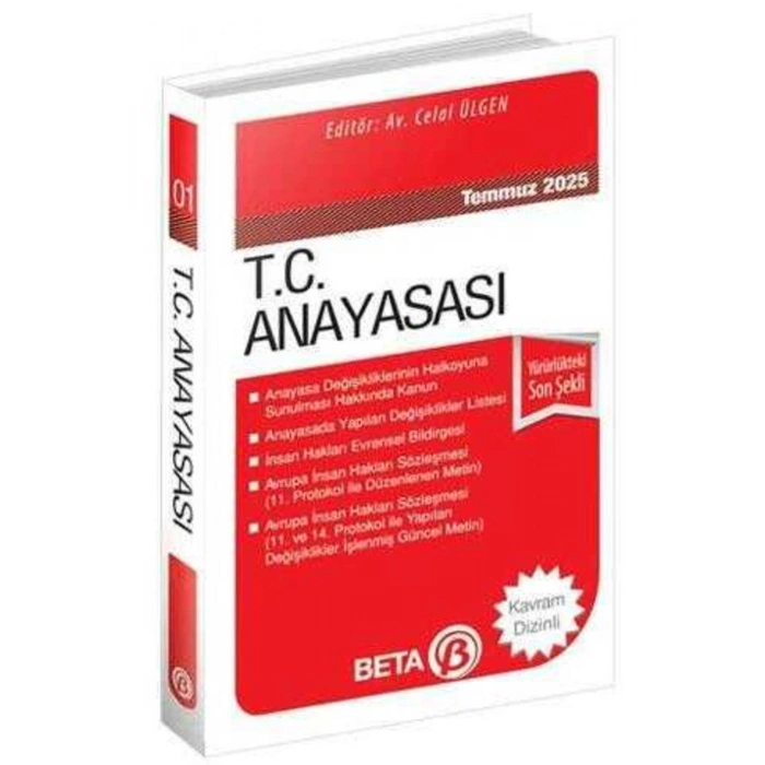 T.C. Anayasası Temmuz 2025 (Cep Boy)