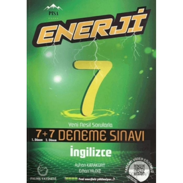 7. Sınıf İngilizce Enerji 7+7 Deneme Sınavı