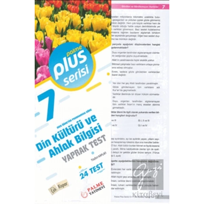 7. Sınıf Plus Serisi Din Kültürü ve Ahlak Bilgisi Yaprak Test