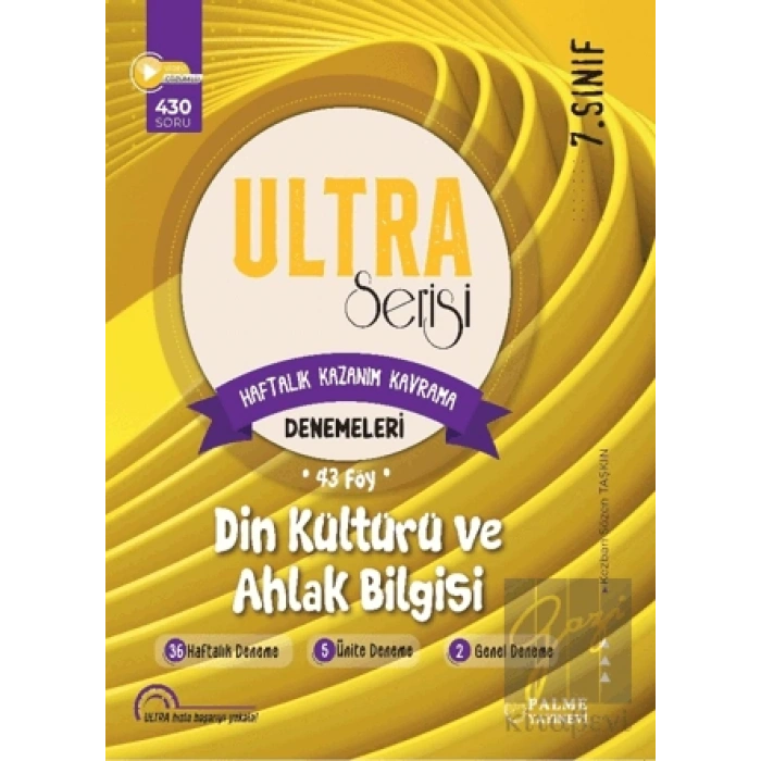 7. Sınıf Ultra Serisi Din Kültürü ve Ahlak Bilgisi Denemeleri 43 Föy