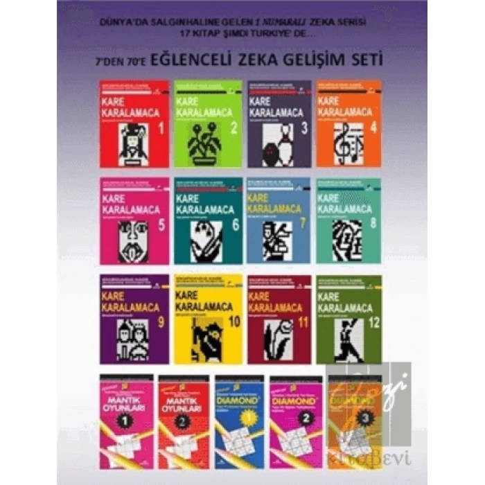 7’den 70’e Eğlenceli Zeka Gelişimi Seti (17 Kitap Takım)