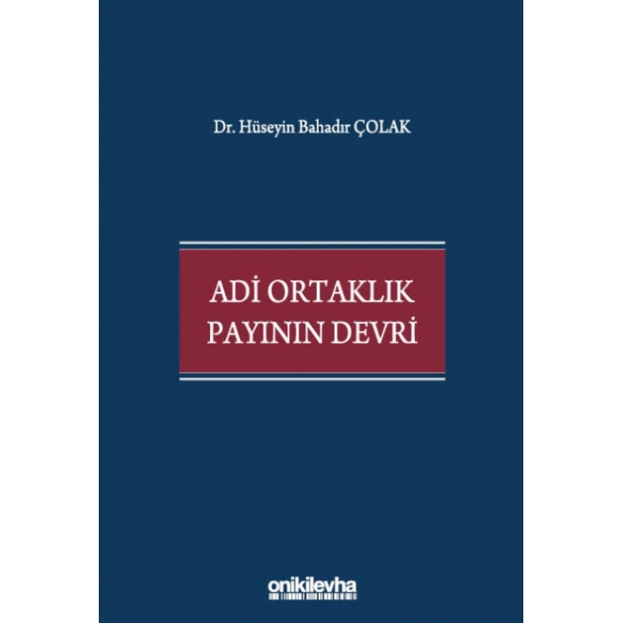 Adi Ortaklık Payının Devri