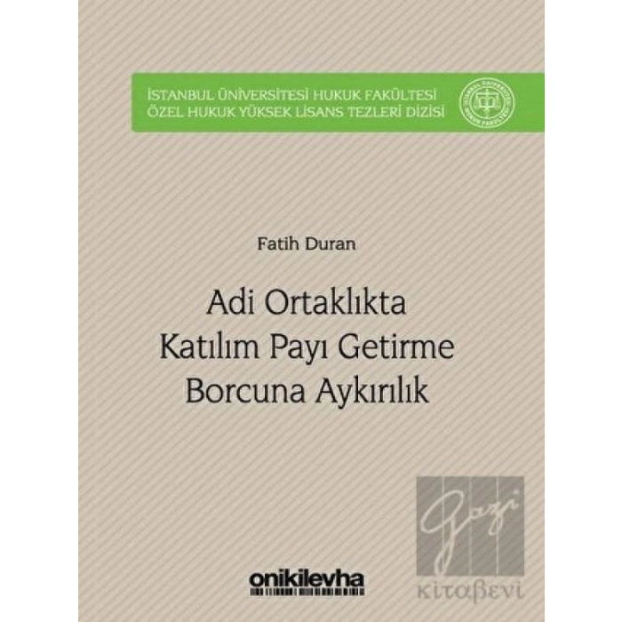 Adi Ortaklıkta Katılım Payı Getirme Borcuna Aykırılık