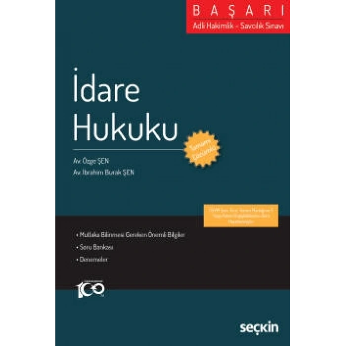 Adli Hakimlik – Savcılık SınavıBAŞARI – İdare Hukuku