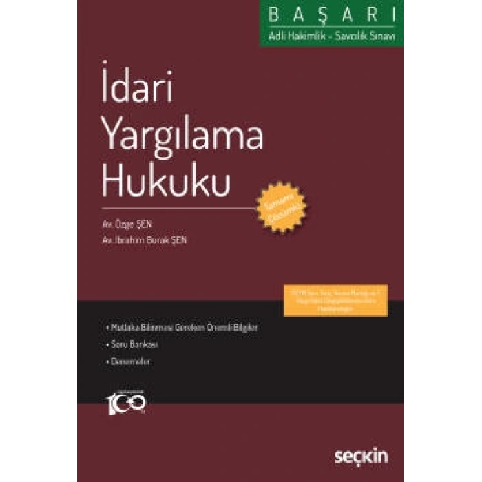 Adli Hakimlik – Savcılık SınavıBAŞARI – İdari Yargılama Hukuku