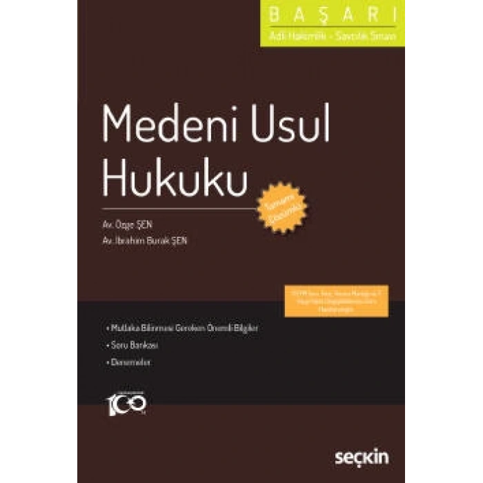 Adli Hakimlik – Savcılık SınavıBAŞARI – Medeni Usul Hukuku