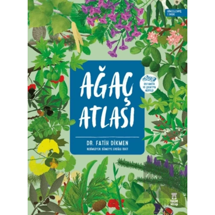 Ağaç Atlası (Ciltli- Dünya Haritası ve Çikartma Hediyeli)
