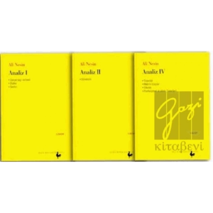 Ali Nesin’den Analiz Seti