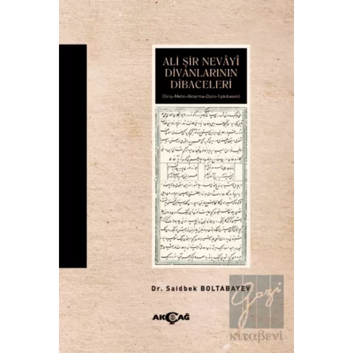 Ali Şir Nevayi Divanlarının Dibaceleri