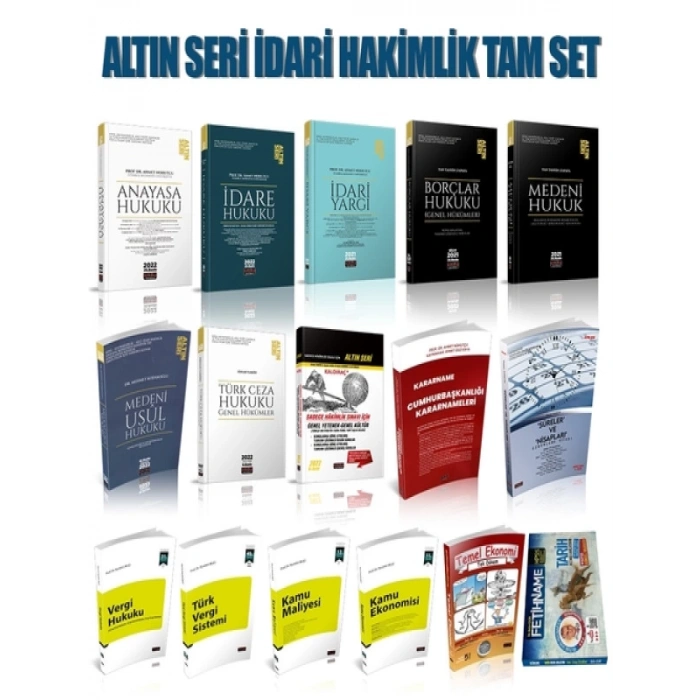 Altın Seri İdari Hakimlik Sınavlarına Hazırlık Konu Anlatımlı Set 2023