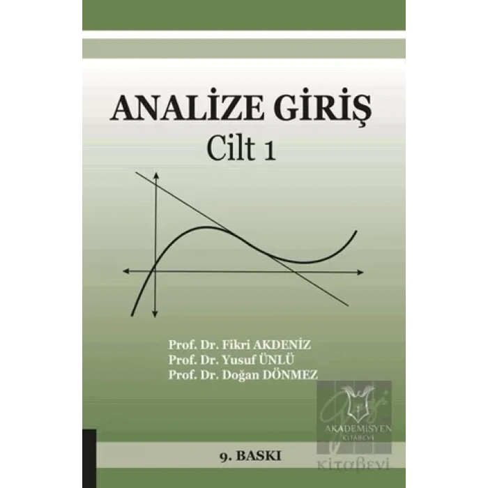 Analize Giriş Cilt 1