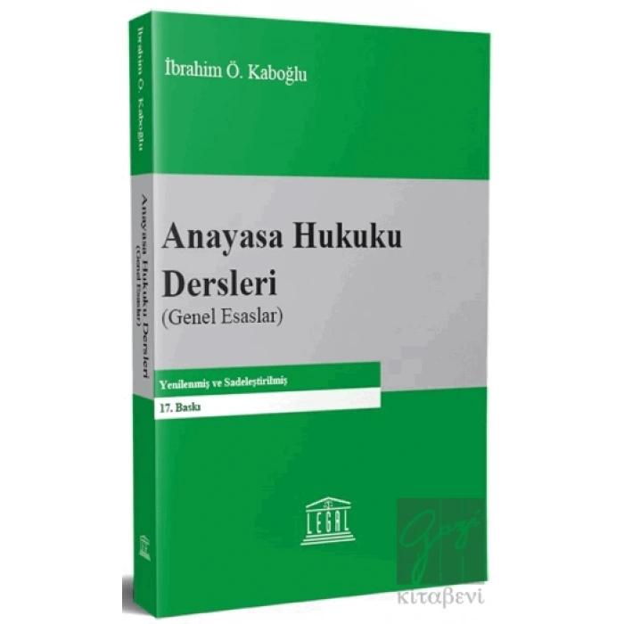 Anayasa Hukuku Dersleri (Genel Esaslar)