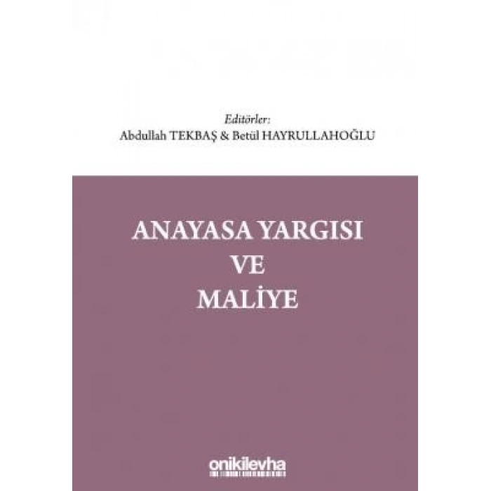 Anayasa Yargısı ve Maliye