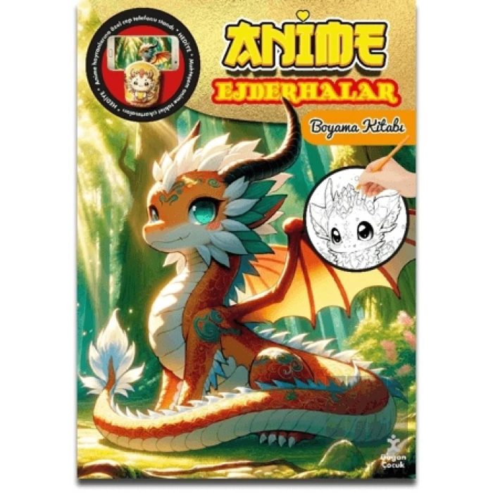 Anime Ejderhalar Boyama Kitabı