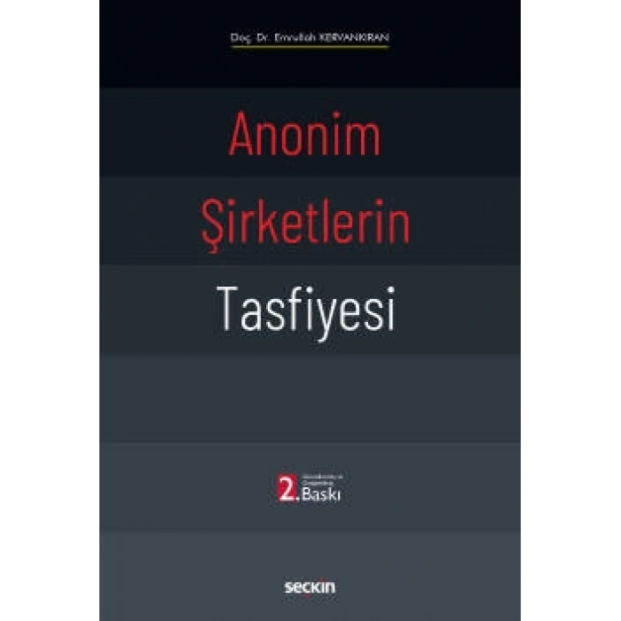 Anonim Şirketlerin Tasfiyesi