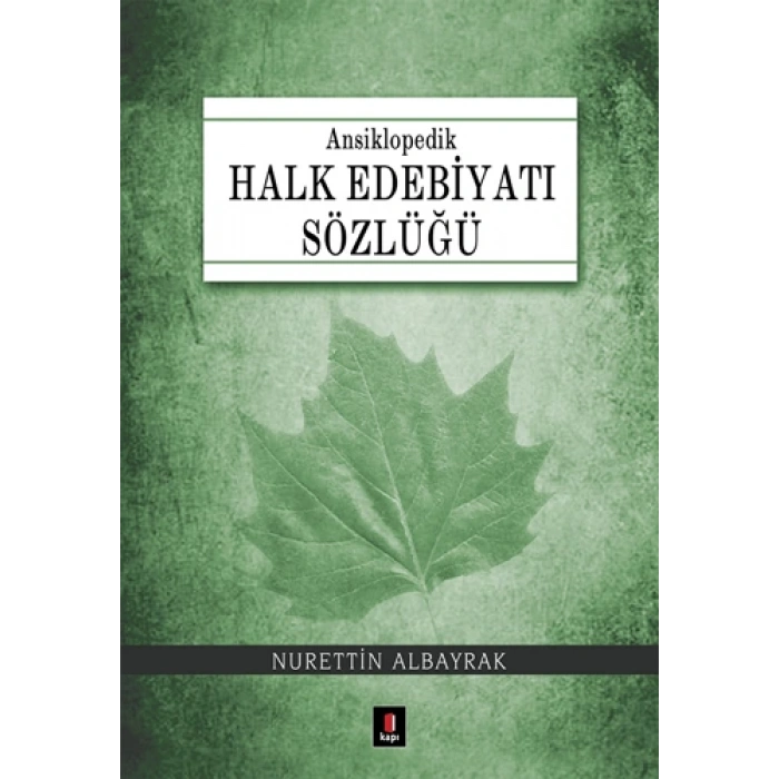 Ansiklopedik Halk Edebiyatı Sözlüğü (Ciltli)