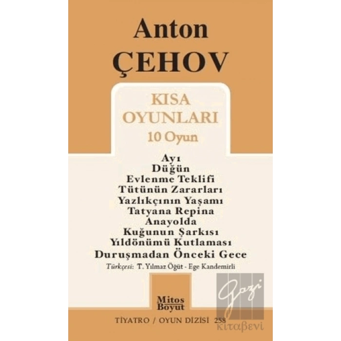 Anton Çehov Kısa Oyunları (10 Oyun)
