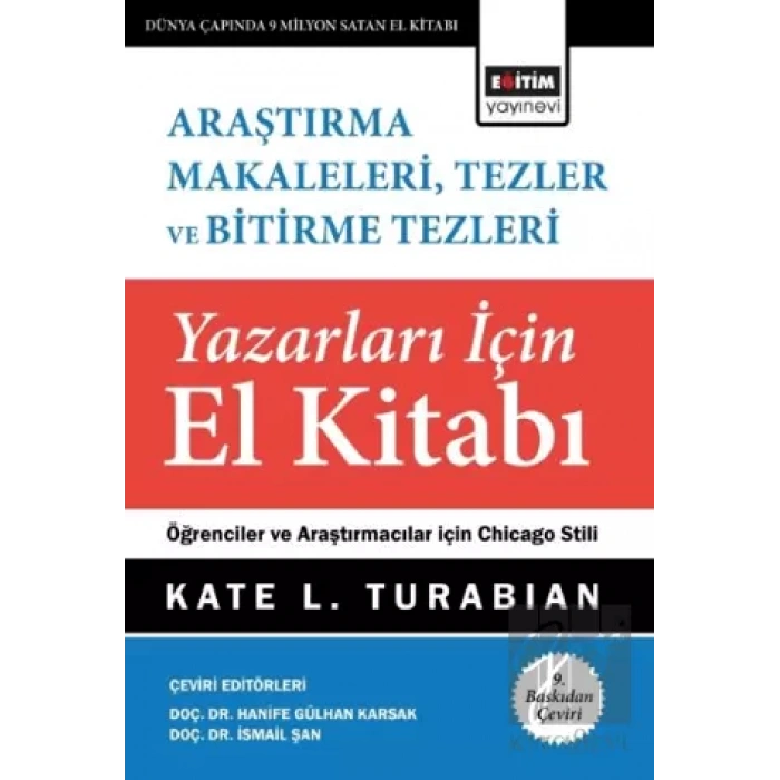 Araştırma Makaleleri, Tezler Ve Bitirme Tezleri Yazarları İçin El Kitabı