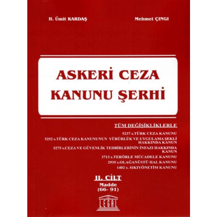 Askeri Ceza Kanunu Şerhi Cilt:2