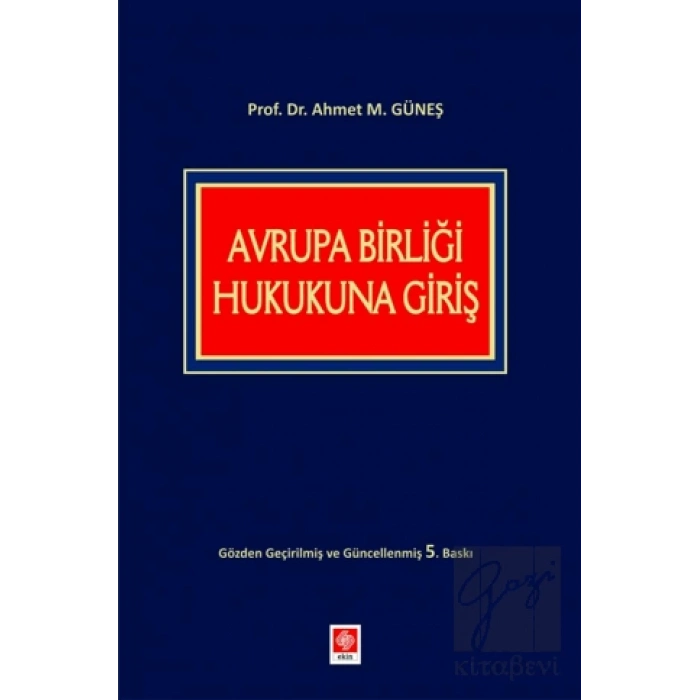 Avrupa Birliği Hukukuna Giriş
