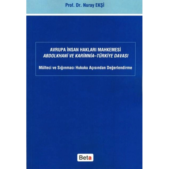 Avrupa İnsan Hakları Mahkemesi Abdolkhani Ve