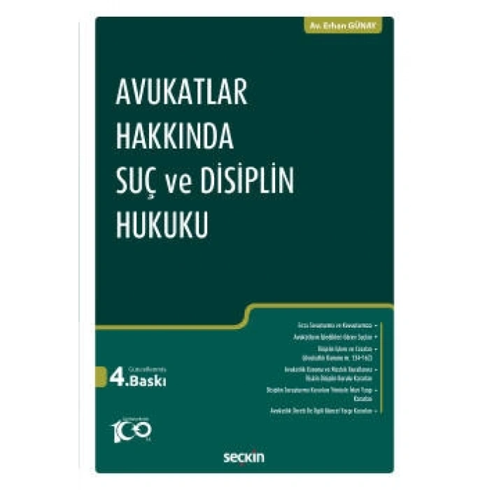 Avukatlar Hakkında Suç ve Disiplin Hukuku